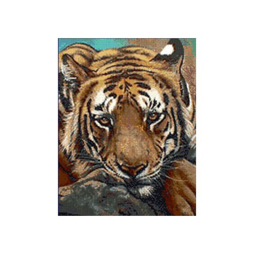 Набор для вышивания крестом Kustom Krafts Inc. &quot;Сибирский тигр&quot; (фото, вид 2)
