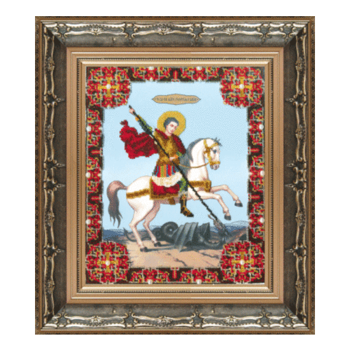 Набор для вышивания бисером Чаривна Мить "Икона великомученика Георгия Победоносца" (фото, вид 1)
