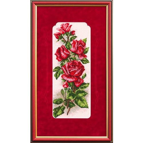 Набор для вышивания крестом Матрёнин посад "Алые розы" (фото, вид 1)