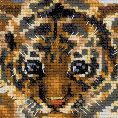 Набор для вышивания крестом Риолис "Тигрята в снегу" (фото, вид 1)