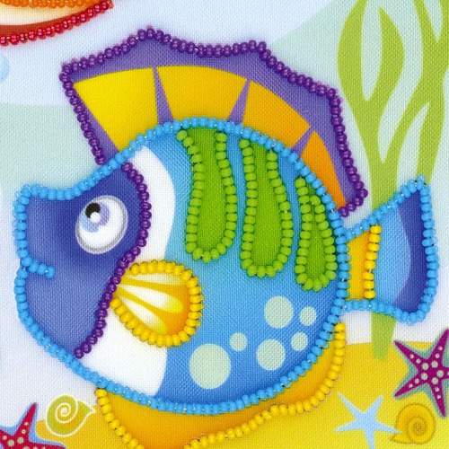 Набор для вышивания бисером Риолис "Морские рыбки" (фото, вид 2)