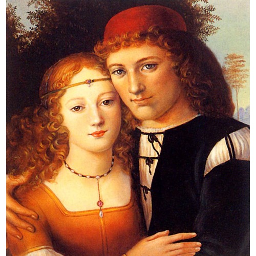 Канва с нанесенным рисунком Матрёнин посад "Любовь Ромео и Джульеты" (фото, вид 1)