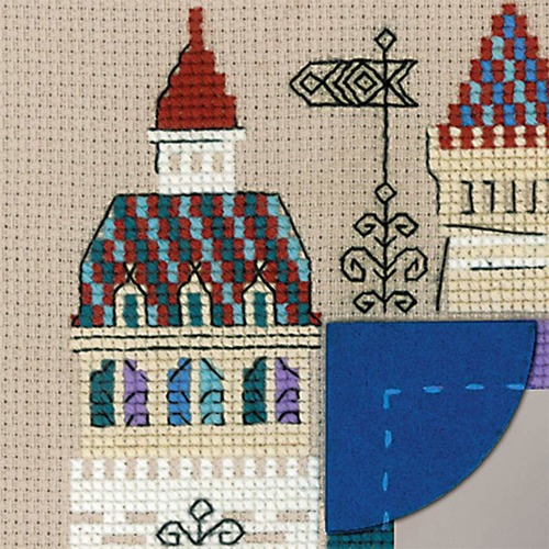 Набор для вышивания крестом Риолис Панно для фотографии "Рыцарский замок" (фото, вид 1)