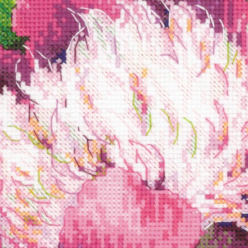 Набор для вышивания крестом Риолис "Розовые пионы" (фото, вид 3)