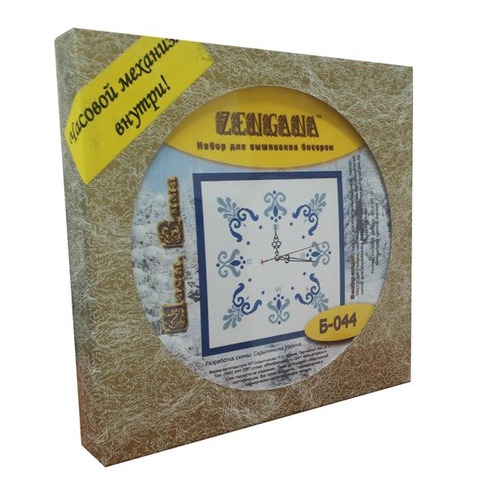 Набор для вышивания бисером Zengana &quot;Часы. Зима&quot; (фото, вид 1)