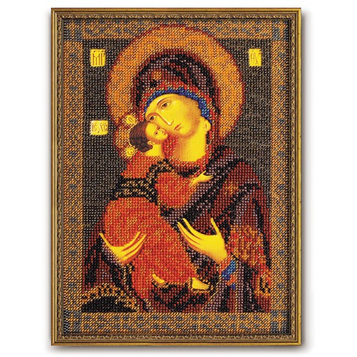 Набор для вышивания бисером Радуга бисера (Кроше) "Владимирская Богородица"
