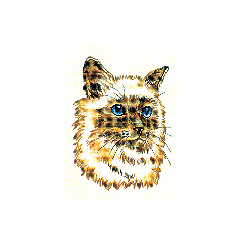 Набор для вышивания крестом Eva Rosenstand "Персидский кот"