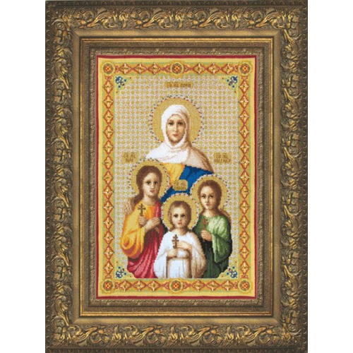Набор для вышивания крестом Чаривна Мить "Вера, Надежда, Любовь и их мать Софья"