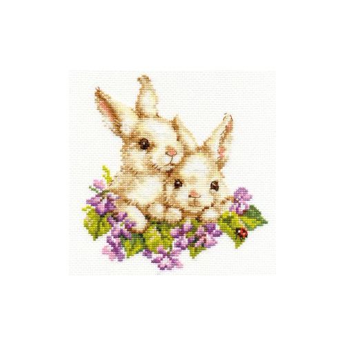 Набор для вышивания крестом Алиса "Крольчата"