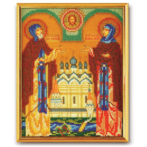 Набор для вышивания бисером Радуга бисера (Кроше) "Святые Петр и Февронья"