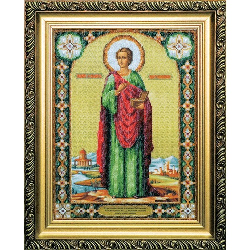 Набор для вышивания бисером Чаривна Мить "Икона великомученика и целителя Пантелеймона"
