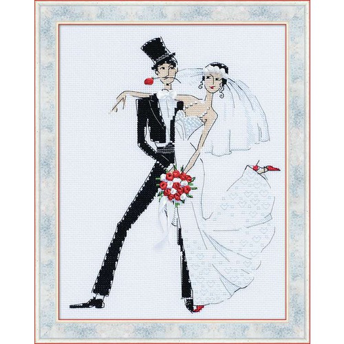 Набор для вышивания крестом Риолис "Свадебное танго"