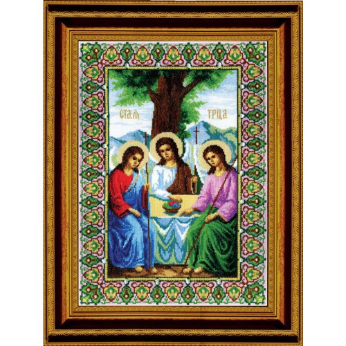 Набор для вышивания крестом Чаривна Мить "Икона Пресвятой Троицы"