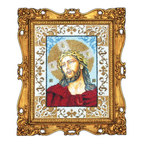 Набор для вышивания бисером Вышиваем бисером "Иисус в терновом венце"