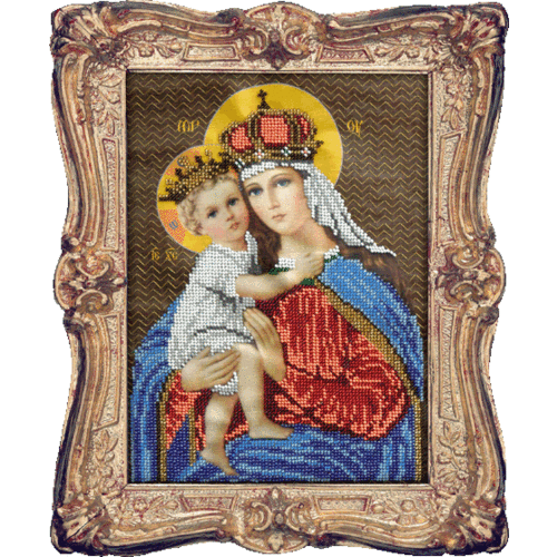 Набор для вышивания бисером Вышиваем бисером "Мария с Младенцем"