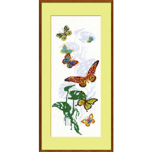 Набор для вышивания крестом Риолис "Экзотические бабочки"