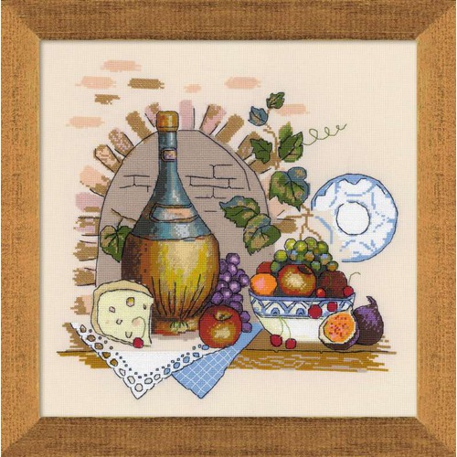 Набор для вышивания крестом Риолис "Натюрморт с сыром"