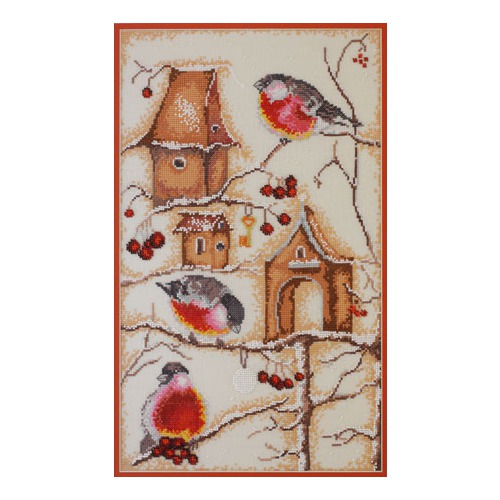 Набор для вышивания крестом Марья искусница "Пташки по рисунку Логиновой"