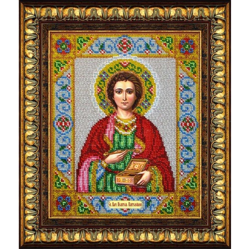 Набор для вышивания бисером Паутинка "Святой Целитель Пантелеймон"