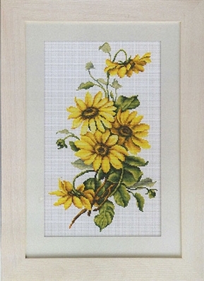 Набор для вышивания крестом Luca-S "Желтые цветы"