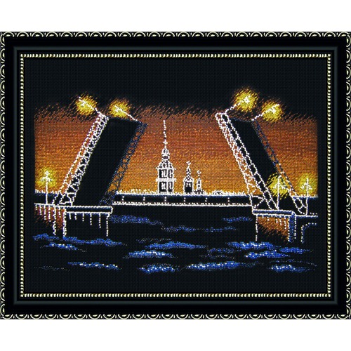 Набор для вышивания крестом Овен "Ночной Петербург"