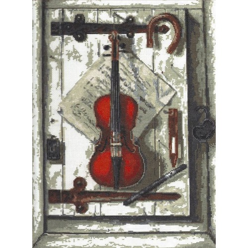 Набор для вышивания крестом Палитра "Натюрморт со скрипкой"