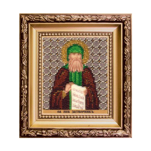 Набор для вышивания бисером Чаривна Мить "Икона преподобного Иоанна затворника Святогорского"