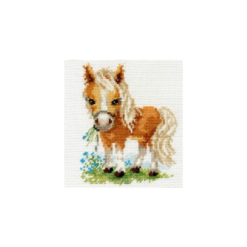 Набор для вышивания крестом Алиса "Белогривая лошадка"