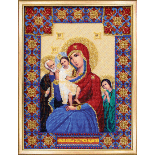 Набор для вышивания бисером Чаривна Мить "Икона Божьей Матери Трех радостей"