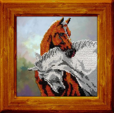 Набор для вышивания бисером Вышиваем бисером "Лошади"