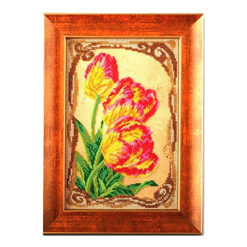 Набор для вышивания бисером Радуга бисера (Кроше) "Бархатные тюльпаны"