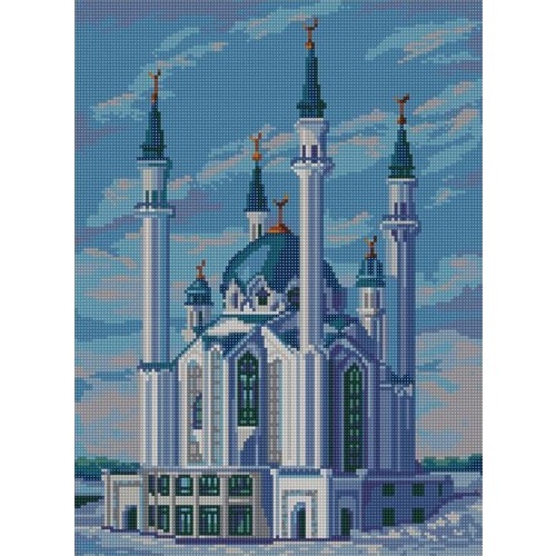 Ткань с рисунком для вышивки бисером Конёк "Мечеть Кул Шариф"