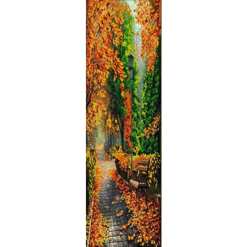 Ткань с рисунком для вышивки бисером Конёк "Полиптих. Осень. №1"