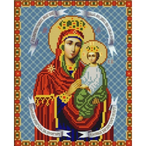 Ткань с рисунком для вышивки бисером Конёк "Богородица Споручницы Грешных"