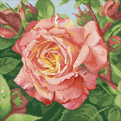 Набор для выкладывания мозаики Паутинка "Чайная роза"
