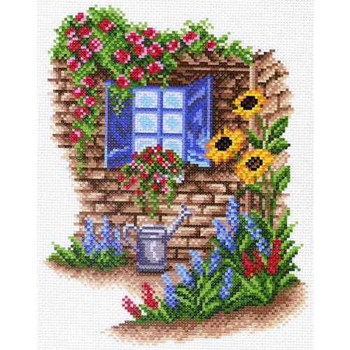Канва с нанесенным рисунком Матрёнин посад "Окно в сад"