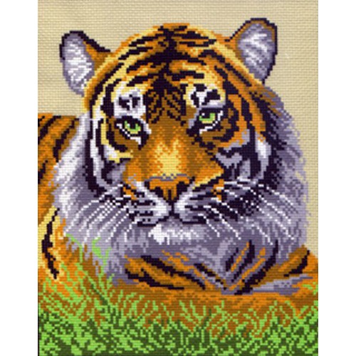 Канва с нанесенным рисунком Матрёнин посад "Тигр"