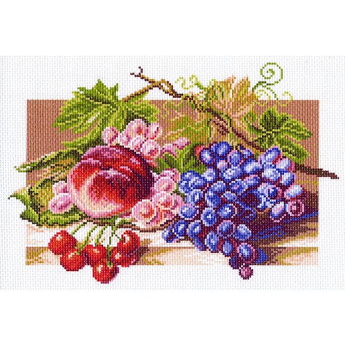 Канва с нанесенным рисунком Матрёнин посад "Солнечные плоды"