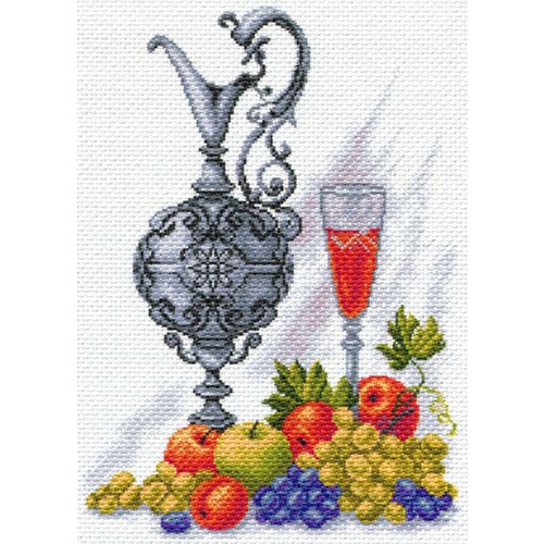 Канва с нанесенным рисунком Матрёнин посад "Молодое вино"
