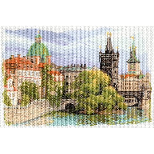 Канва с нанесенным рисунком Матрёнин посад "Прага"