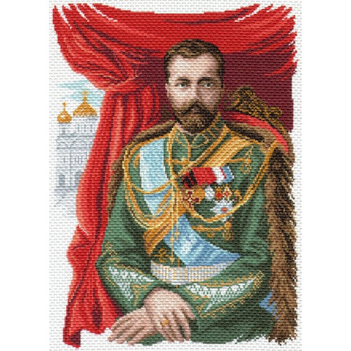 Канва с нанесенным рисунком Матрёнин посад "Император Николай II"