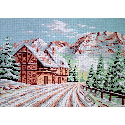 Канва с нанесенным рисунком Gobelin-L "Зимний пейзаж"