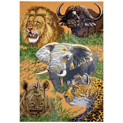 Канва с нанесенным рисунком Gobelin-L "Животные Африки"