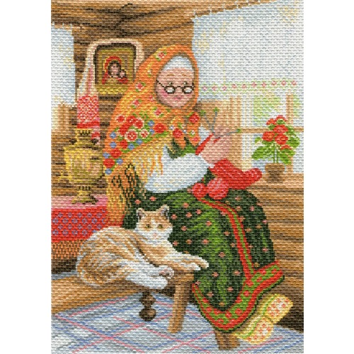 Канва с нанесенным рисунком Матрёнин посад "Бабушкина радость"