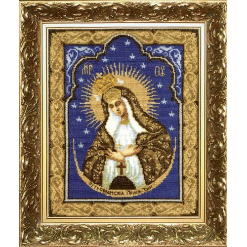 Набор для вышивания крестом Чаривна Мить "Икона Образ Пресвятой Богородицы Остробрамская"