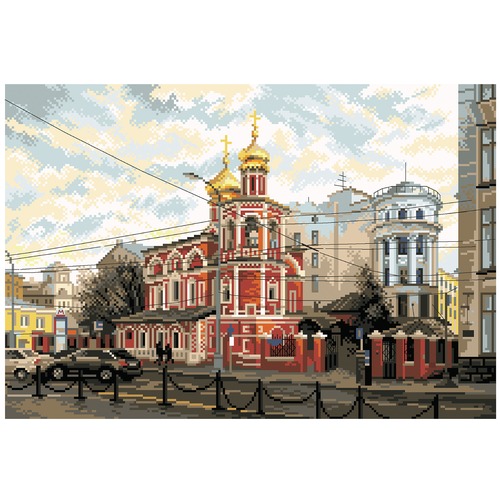 Канва с нанесенным рисунком Матрёнин посад "Славянская Площадь"
