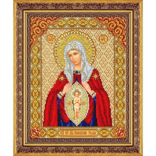 Набор для вышивания бисером Паутинка "Пресвятая Богородица в родах помощница"