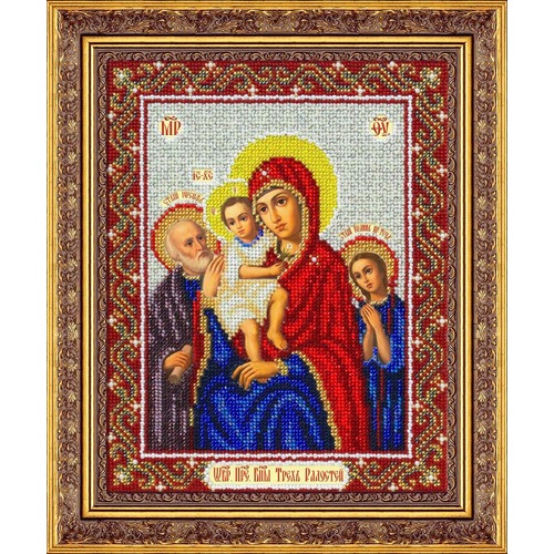 Набор для вышивания бисером Паутинка "Пресвятая Богородица Трех радостей (Святое Семейство)"