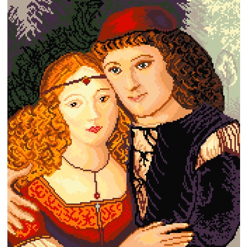 Канва с нанесенным рисунком Матрёнин посад "Любовь Ромео и Джульеты" (фото)
