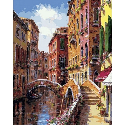 Набор для раскрашивания Белоснежка "Мосты и каналы Венеции"